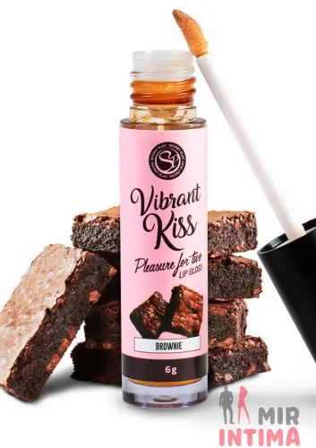 LIP GLOSS VIBRANT KISS BROWNIE - блеск для губ с виброэффектом (брауни), 6 г. LIP GLOSS VIBRANT KISS BROWNIE - блеск для губ с виброэффектом (брауни), 6 г.