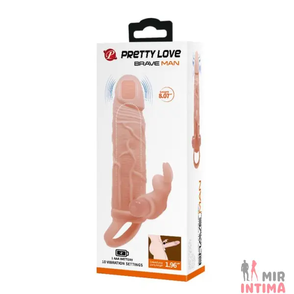 Насадка с вибрацией Pretty Love - Brave man - 6 Насадка с вибрацией Pretty Love - Brave man - 6