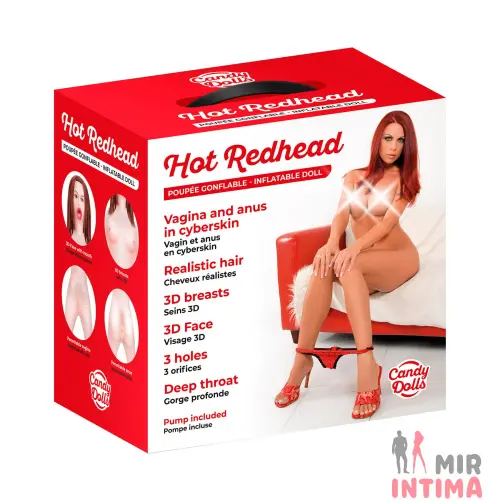 Надувная секс кукла Candy Dolls Hot Redhead