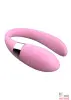 Роскошный стимулятор для пар V-Vibe Pink с ДУ - 1
