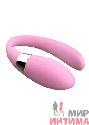 Роскошный стимулятор для пар V-Vibe Pink с ДУ - 1