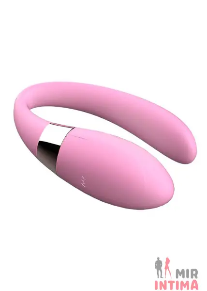 Роскошный стимулятор для пар V-Vibe Pink с ДУ - 1