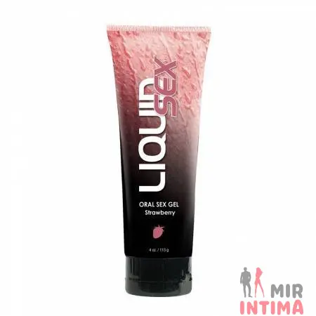 Оральный лубрикант Liquid Sex, клубничка, 113 г. Оральный лубрикант Liquid Sex, клубничка, 113 г.