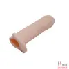 Удлиняющая насадка PENIS SLEEVE 6,2" с кольцом для мошонки - 2 Удлиняющая насадка PENIS SLEEVE 6,2" с кольцом для мошонки - 2