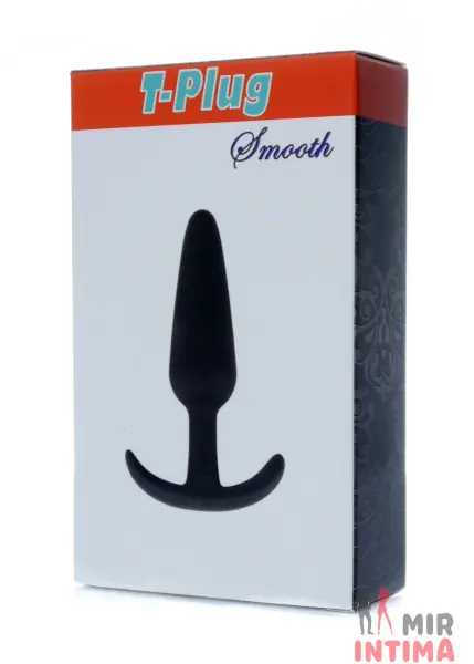 Анальный плаг Boss Series T Plug Smooth, TPE, 12x2,8 см
