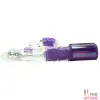 Компьютерный-(Rabbit)-женский-вибратор-Вибратор с ротацией Rabbit Vibe Clear Insight Vision, 13,3х3,3 см - 2