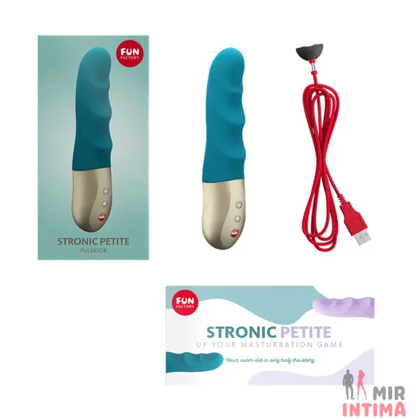 Гелевый-и-силиконовый-женский-вибратор-Мини-пульсатор Fun Factory STRONIC PETITE, силикон, 17 см - 6