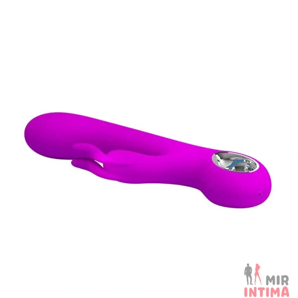 MIBI-014480-Гелевый-и-силиконовый-женский-вибратор - 6 Гелевый-и-силиконовый-женский-вибратор-Вибромассажер с клиторальным отростком «Hot Rabbit» - 6