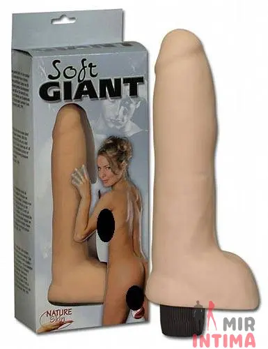 Большой-женский-вибратор-Огромный вибратор Giant, киберкожа, 26x5,5 см