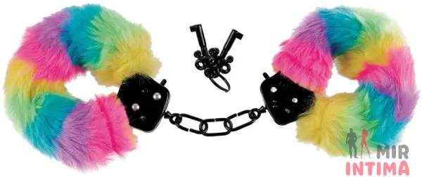 Pride Play Set - меховые наручники и маска на глаза - 1 Pride Play Set - меховые наручники и маска на глаза - 1