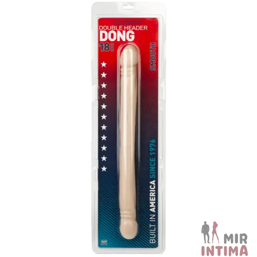 Двойной фаллоимитатор Smooth Double Header Dong, 45x3,5 см