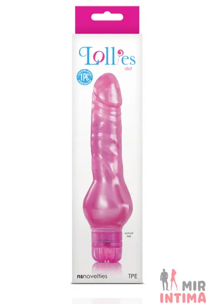 Реалистичный-женский-вибратор-Вибратор Lollies Dot, 17,8х4 см - 1