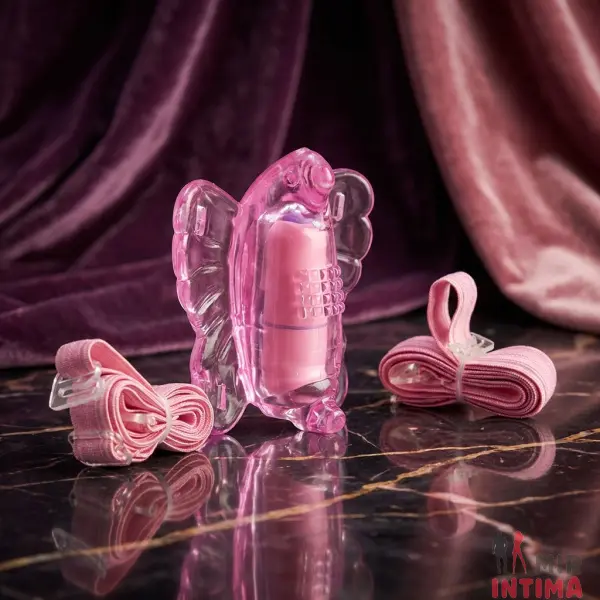 Женский-вибратор-Бабочка-Вибро-стимулятор Бабочка Butterfly Pink - 3