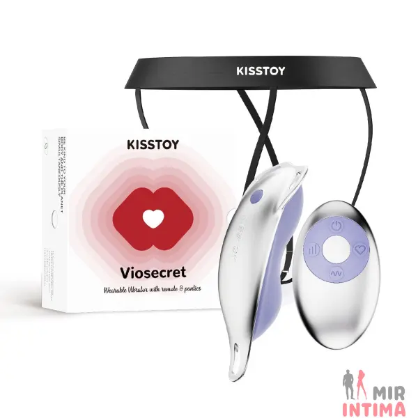 Женские-вибротрусики-Вибратор в трусики KISSTOY Viosecret с пультом, 11.4см - 6