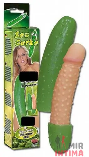 Фаллоимитатор Sex Gurke с эффектом сквиртинга, 16x4 см Фаллоимитатор Sex Gurke с эффектом сквиртинга, 16x4 см