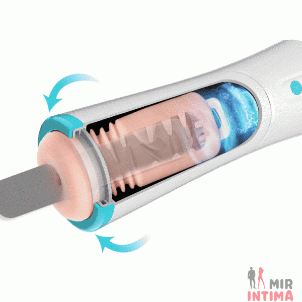 Премиум вибро-мастурбатор "ABY" с режимом фрикций - 4