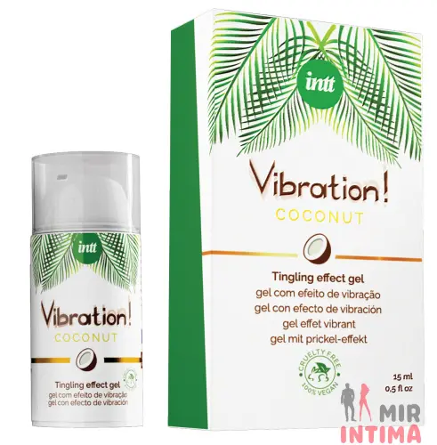Жидкий вибратор Intt Vibration Coconut Vegan, очень вкусный, действует до 30 минут, 15 мл Жидкий вибратор Intt Vibration Coconut Vegan, очень вкусный, действует до 30 минут, 15 мл