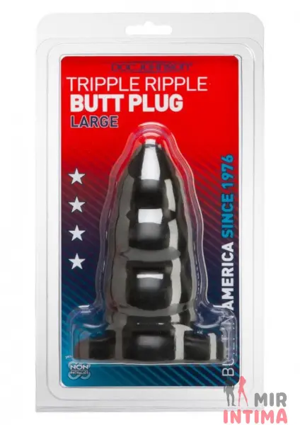 Анальный плаг Tripple Ripple Butt Plug Large, 11.6х6см - 2 Анальный плаг Tripple Ripple Butt Plug Large, 11.6х6см - 2