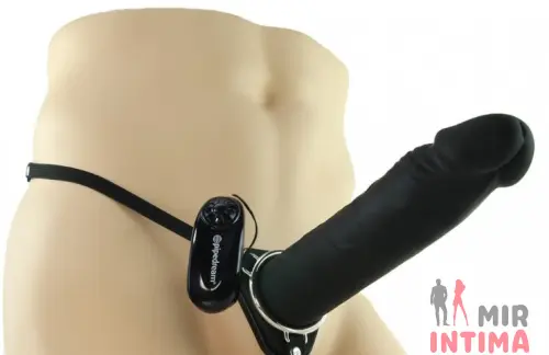 Полый страпон с функцией вибрации Fetish Fantasy Extreme 9 Vibrating Hollow, 22,8х4 см