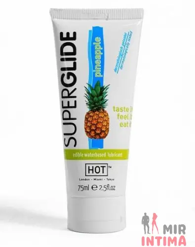 Съедобный оральный лубрикант Superglide Ананас, 75 мл Съедобный оральный лубрикант Superglide Ананас, 75 мл