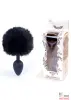 Силиконовая анальная пробка Bunny Tail, 6,5х2,7 см - 1 Силиконовая анальная пробка Bunny Tail, 6,5х2,7 см - 1