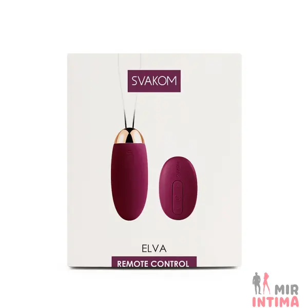 Виброяйцо с пультом управления Svakom Elva Plum, 5 режимов - 15