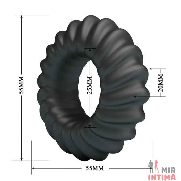 Эрекционное кольцо Crazy Bull №8 - FITZ super soft silicone - 5