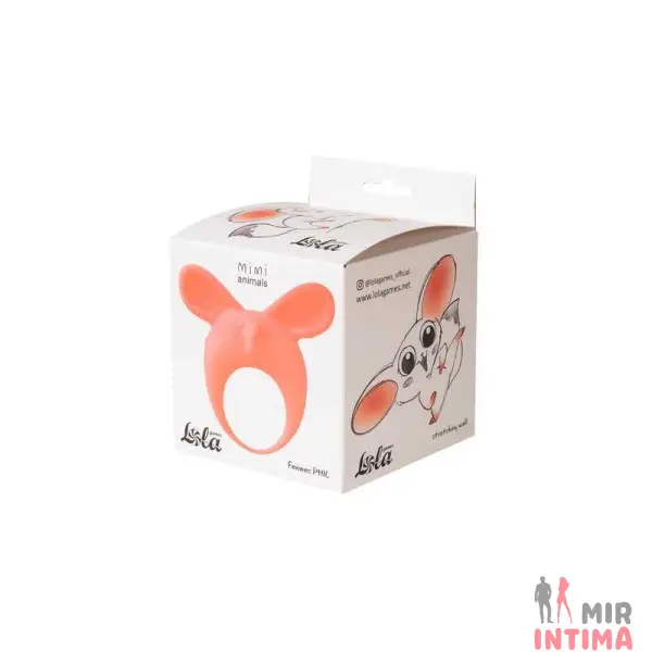 Яркое эрекционное кольцо с вибрацией Mimi Animals - 6