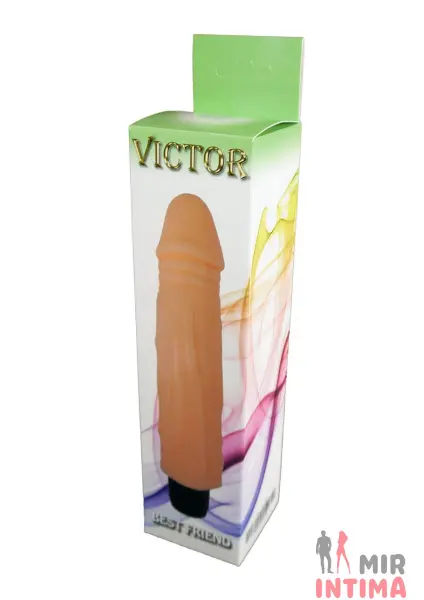 Реалистичный-женский-вибратор-Вибратор BOSS Cyberskin - VICTOR, 20х4,2 см - 1
