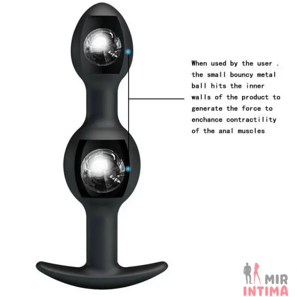 Анальная пробка Silicone Anal Balls, 12,5х3,3 см - 4 Анальная пробка Silicone Anal Balls, 12,5х3,3 см - 4