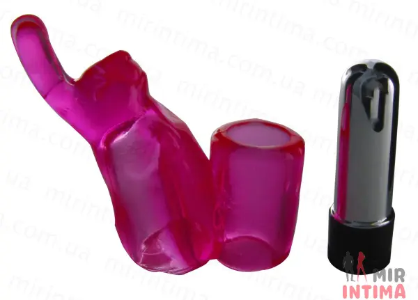Rabbit finger sleeve vibe pp- насадка на палец с вибрацией - 1