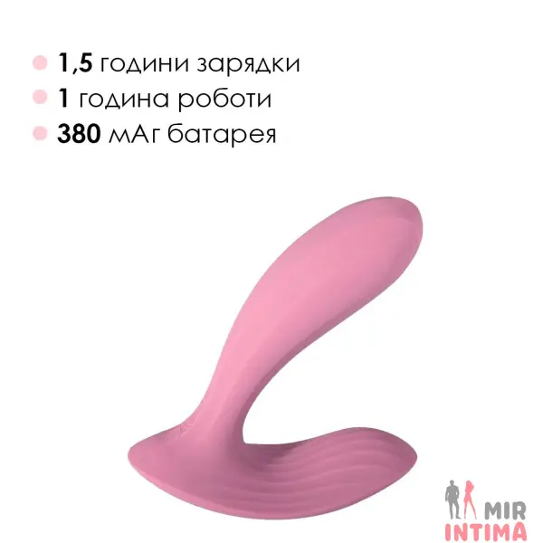 Смарт-вибратор Svakom Erica Romantic Rose, 2 мотора, силикон - 7