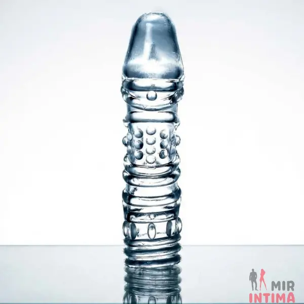 Ребристая насадка с выступами Penis Sleeve - 5 Ребристая насадка с выступами Penis Sleeve - 5
