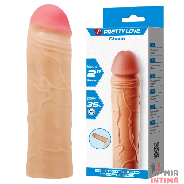 Насадка удлиняющая Pretty Love Chane, 3,9х18 см Насадка удлиняющая Pretty Love Chane, 3,9х18 см