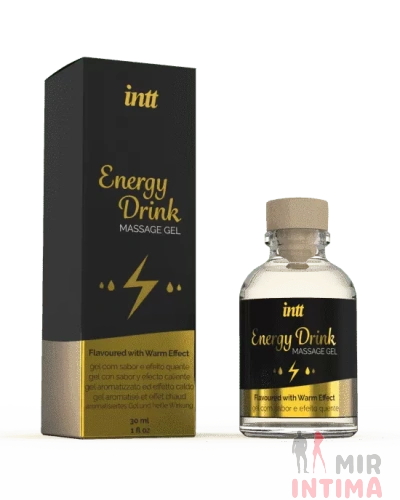 Intt Energy Drink Massage Gel - съедобный массажный гель.