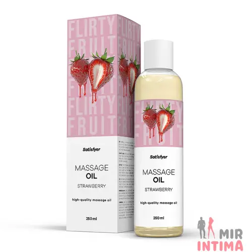 Массажное масло Satisfyer Strawberry 250мл Массажное масло Satisfyer Strawberry 250мл