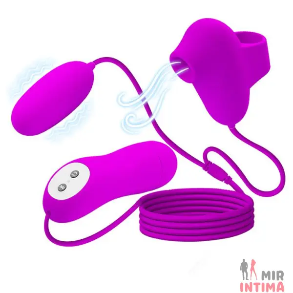Вакуумный стимулятор с виброяйцом SUCTION & VIBRO-BULLETS - 2 Вакуумный стимулятор с виброяйцом SUCTION & VIBRO-BULLETS - 2