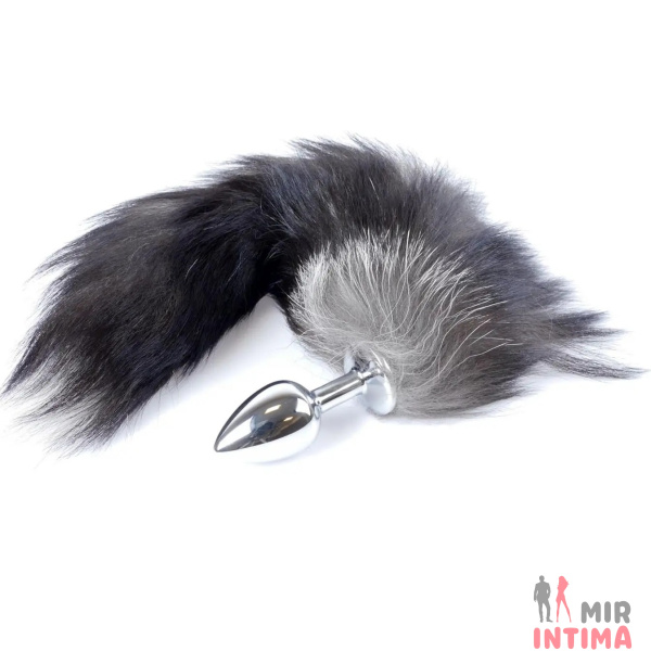 Анальная пробка с хвостом Fox TAIL Black, S - 4 Анальная пробка с хвостом Fox TAIL Black, S - 4