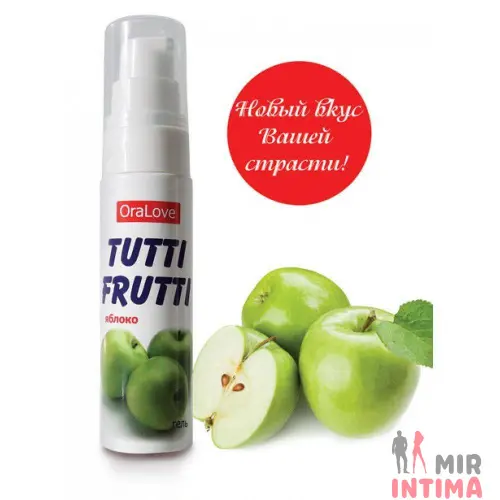 Tutti-frutti оральный лубрикант Яблоко, 30 мл Tutti-frutti оральный лубрикант Яблоко, 30 мл