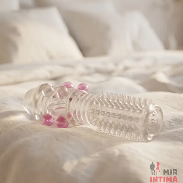 Удлиняющая мега рельефная насадка Boss Series Penis Sleeve - 3 Удлиняющая мега рельефная насадка Boss Series Penis Sleeve - 3