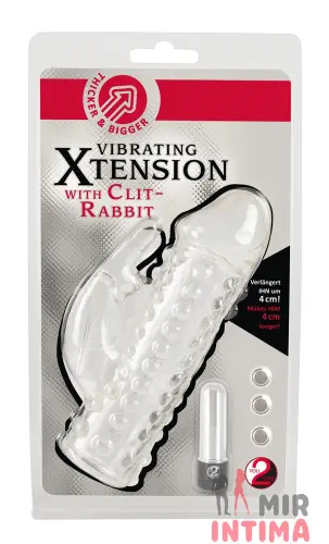 Насадка T&B XTENSION с клиторальным кроликом Насадка T&B XTENSION с клиторальным кроликом