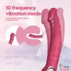 Реалистичный-женский-вибратор-Реалистичный силиконовый массажер Vibrator PINK, водонепроницаемый. - 13