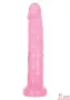 Розовый фаллоимитатор Evolved Slim Dildo Jelly Pink для анального секса, 140 х 25 мм