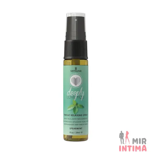 Спрей для минета Sensuva Deeply Love You Spearmint для глубокого минета, 29 мл