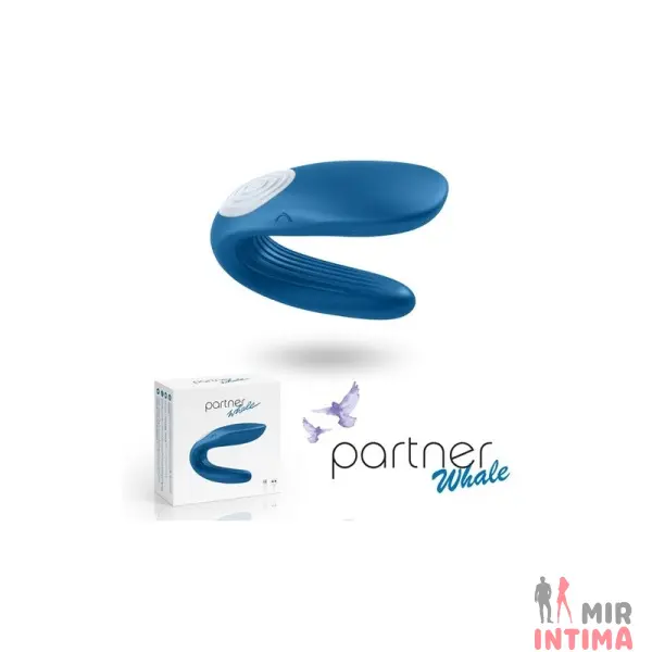 Парный вибратор Partner Whale, 9х3,5 см - 1
