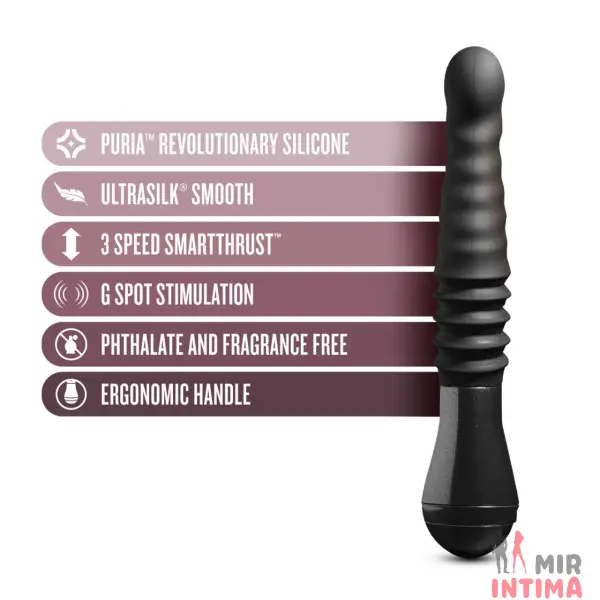 Гелевый-и-силиконовый-женский-вибратор-Пульсатор Lazarus Thrusting Dildo, 28.6см, силикон - 1