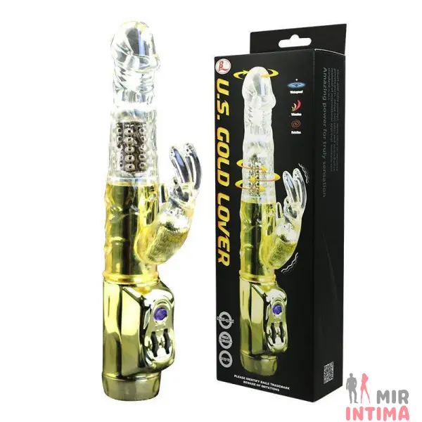 EGZ037203J-Компьютерный-(Rabbit)-женский-вибратор - 5 Компьютерный-(Rabbit)-женский-вибратор-Вибратор с стимулятором клитора "U.S. Gold Lover" - 5