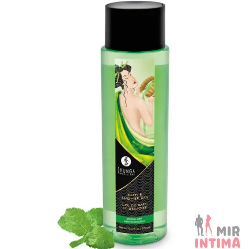 Гель для ванны и душа Shunga Sensual Mint, 370мл натуральный