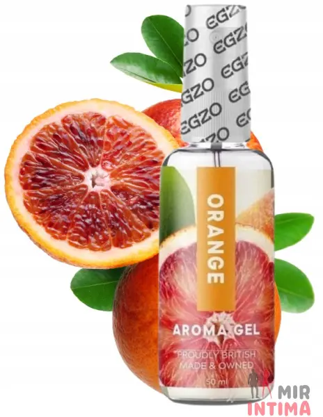 Оральный лубрикант со вкусом апельсина "EGZO AROMA", 50 мл - 1
