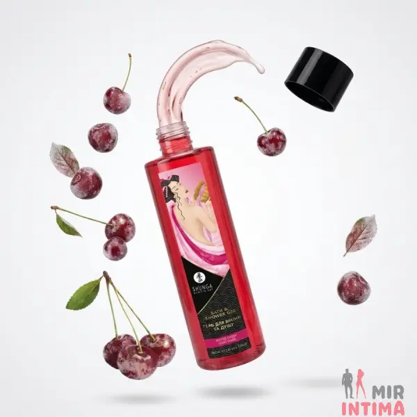 Гель для ванны и тела Shunga Frosted Cherry, 370 мл - 3 Гель для ванны и тела Shunga Frosted Cherry, 370 мл - 3